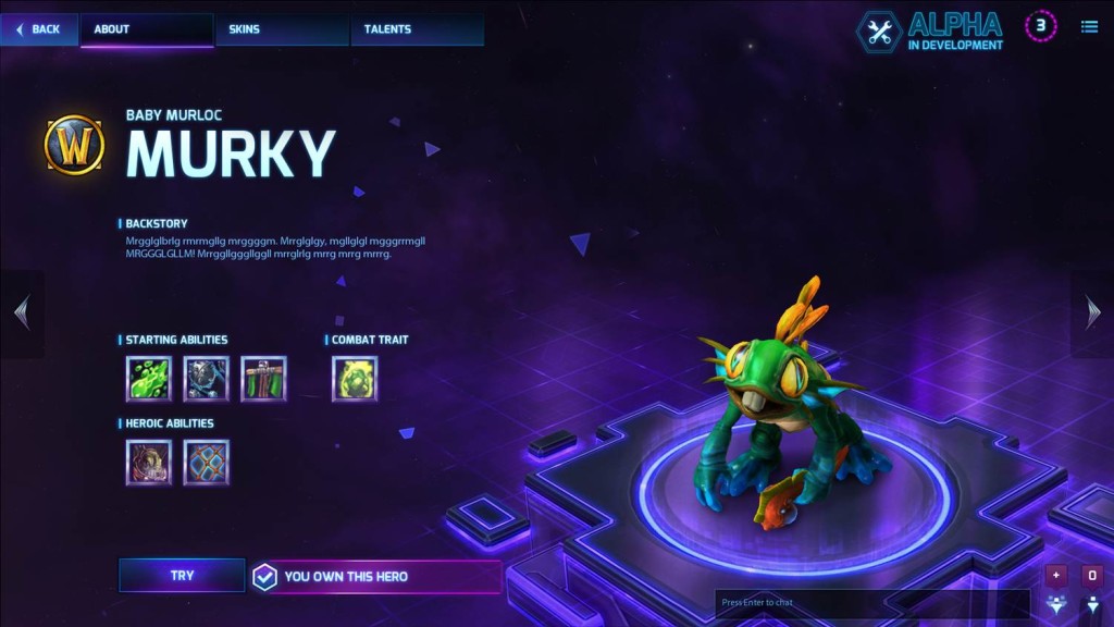 Hero - Baby Murloc Murky