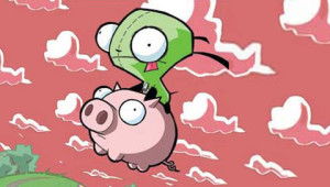 invader zim-gir on a pig-CTcon