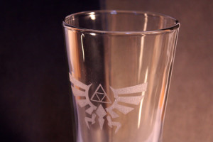 Legend of Zelda Laser Etched Glass