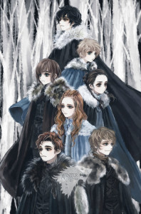 Stark Children Fanart Game of Thrones