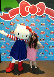 Hilary with Hello Kitty